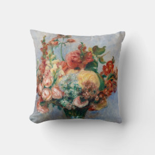 Pierre-Auguste Renoir - Bloemen in een vaas Kussen