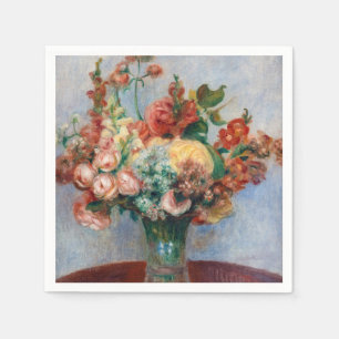 Pierre-Auguste Renoir - Bloemen in een vaas Servet