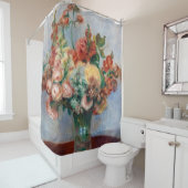 Pierre-Auguste Renoir - Bloemen in een Vase Douchegordijn (In situ)