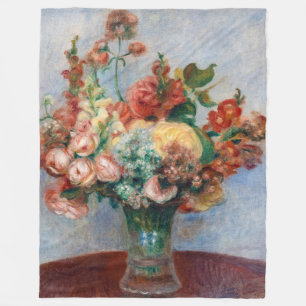 Pierre-Auguste Renoir - Bloemen in een Vase Fleece Deken