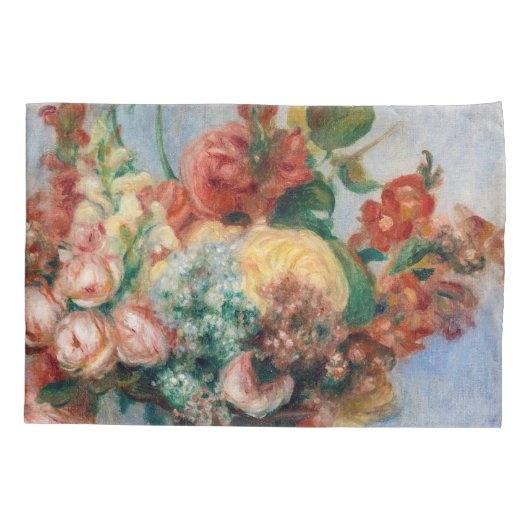 Pierre-Auguste Renoir - Bloemen in een Vase Kussensloop (Achterkant)
