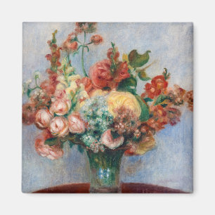 Pierre-Auguste Renoir - Bloemen in een Vase Magneet