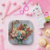 Pierre-Auguste Renoir - Bloemen in een Vase Papieren Bordje (Feest)