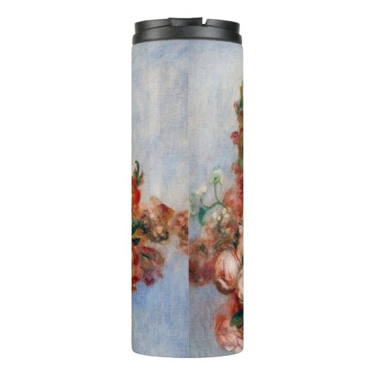 Pierre-Auguste Renoir - Bloemen in een Vase Thermosbeker (Achterkant)