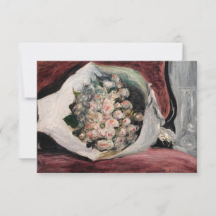 Pierre-Auguste Renoir - Boeket in een doos Bedankkaart