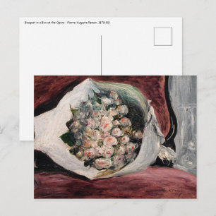 Pierre-Auguste Renoir - Boeket in een doos Briefkaart