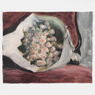 Pierre-Auguste Renoir - Bouquet in een doos Fleece Deken