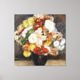 Pierre-Auguste Renoir Bouquet van Chrysanthema Canvas Afdruk