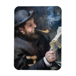 Pierre-Auguste Renoir - Claude Monet lezend Magneet