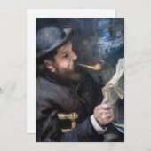 Pierre-Auguste Renoir - Claude Monet Reading Bedankkaart (Voorkant / Achterkant)