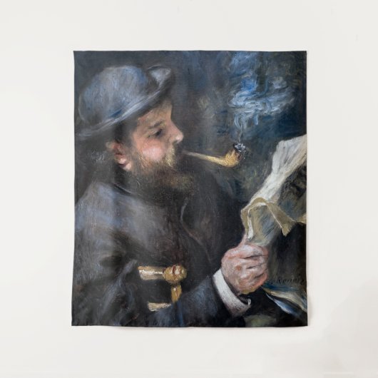 Pierre-Auguste Renoir - Claude Monet Reading Wandkleed (Voorkant)