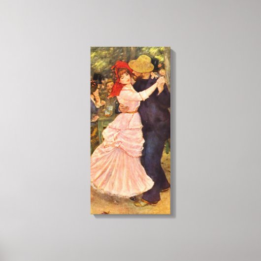 Pierre-Auguste Renoir Dance bij Bougiva Canvas Afdruk (Voorkant)