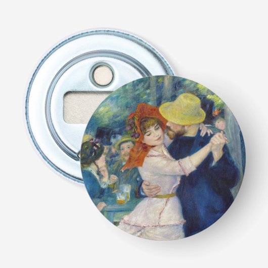 Pierre-Auguste Renoir - Dance te Bougival Button Flesopener (Voorkant)