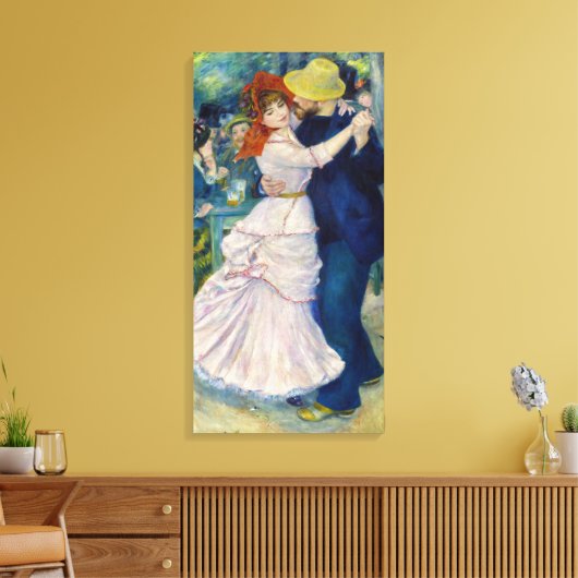 Pierre-Auguste Renoir - Dance te Bougival Canvas Afdruk (Insitu (Woonkamer))