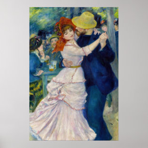 Pierre-Auguste Renoir - Dance te Bougival Poster