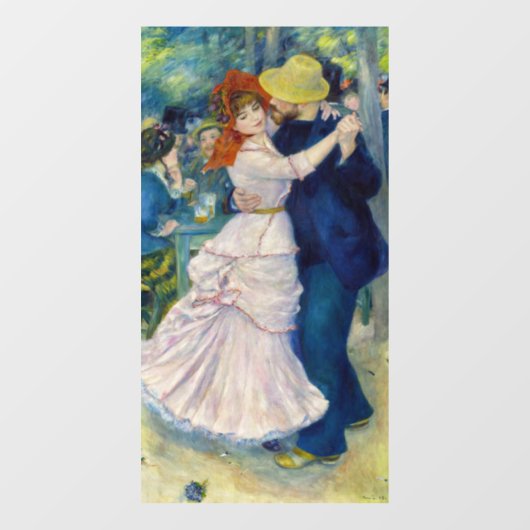 Pierre-Auguste Renoir - Dance te Bougival Raamsticker (Vel)