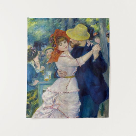 Pierre-Auguste Renoir - Dance te Bougival Wandkleed (Voorkant)
