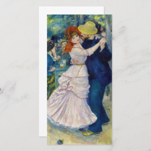 Pierre-Auguste Renoir - Dans aan de Bougival Bedankkaart (Voorkant / Achterkant)