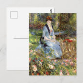 Pierre-Auguste Renoir - Dans les Rozen Briefkaart (Voorkant / Achterkant)