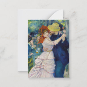 Pierre-Auguste Renoir - Dansen bij Bougival Notitiekaartje