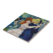 Pierre-Auguste Renoir - Dansen bij Bougival Tegeltje (Zijkant)