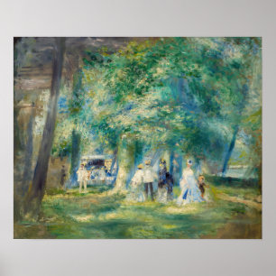 Pierre-Auguste Renoir - De partij in Saint-Cloud Poster