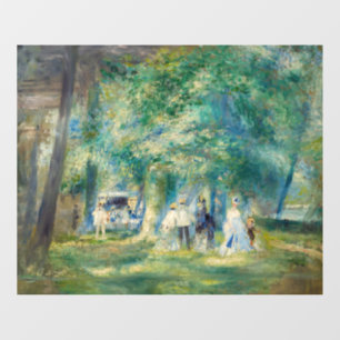 Pierre-Auguste Renoir - De partij in Saint-Cloud Raamsticker
