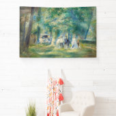 Pierre-Auguste Renoir - De partij in Saint-Cloud Spandoek (Insitu)