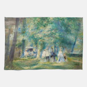 Pierre-Auguste Renoir - De partij in Saint-Cloud Theedoek