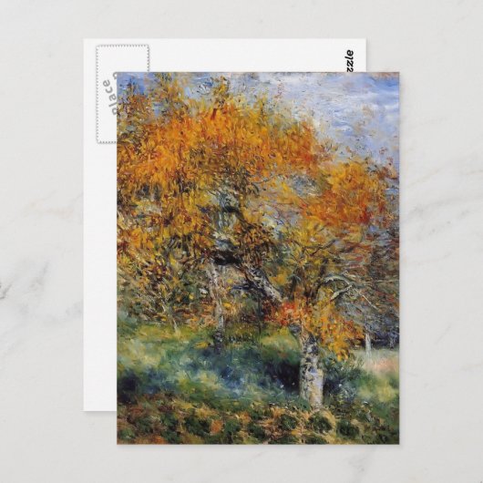 Pierre-Auguste Renoir- de perenboom Briefkaart (Voorkant / Achterkant)