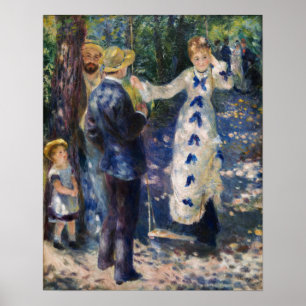 Pierre-Auguste Renoir - De Schommel Poster