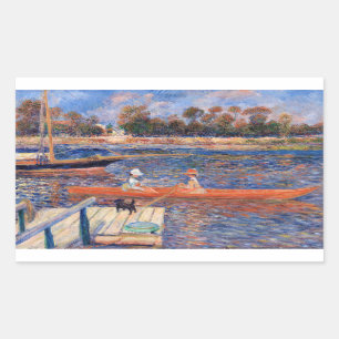 Pierre-Auguste Renoir - De Seine bij Argenteuil Rechthoekige Sticker