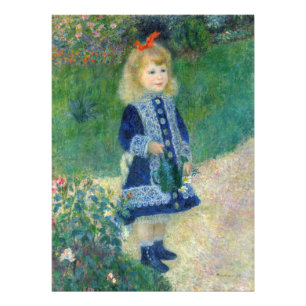 Pierre-Auguste Renoir - Een meisje met een gieter Foto Afdruk