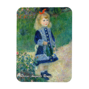 Pierre-Auguste Renoir - Een meisje met een gieter Magneet