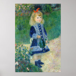 Pierre-Auguste Renoir - Een meisje met een gieter Poster