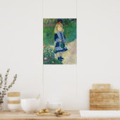 Pierre-Auguste Renoir - Een meisje met een gietkan Poster (Keuken)