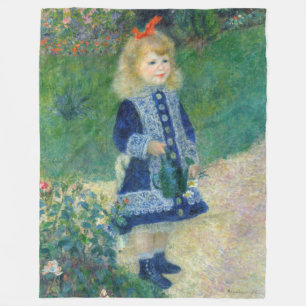 Pierre-Auguste Renoir - Een meisje met een watersc Fleece Deken