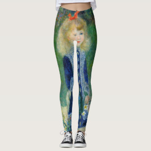 Pierre-Auguste Renoir - Een meisje met een watersc Leggings