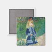 Pierre-Auguste Renoir - Een meisje met een watersc Magneet (Voorkant / Achterkant)