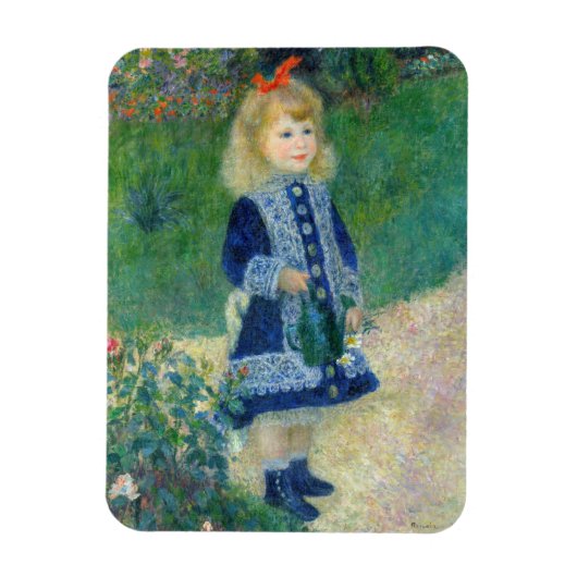 Pierre-Auguste Renoir - Een meisje met een watersc Magneet (Verticaal)