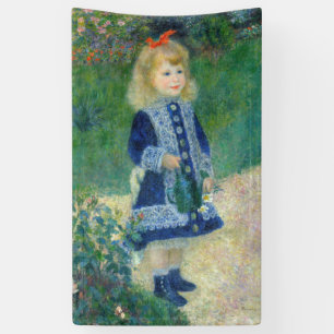 Pierre-Auguste Renoir - Een meisje met een watersc Spandoek