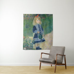 Pierre Auguste Renoir een meisje met een waterscan Wandkleed