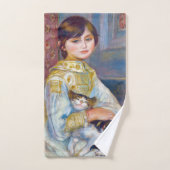 Pierre-Auguste Renoir - Enfant avec chat (Serviette à main)