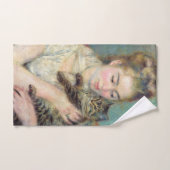 Pierre-Auguste Renoir - Femme avec chat (Serviette à main)