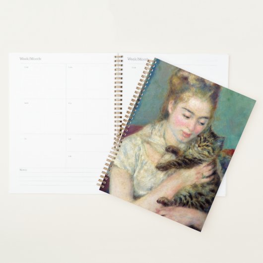 Pierre-Auguste Renoir - Femme avec chat (Devant avec enveloppe)