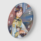 Pierre Auguste Renoir fijne kunst - Kind met Kat Grote Klok (Hoek)