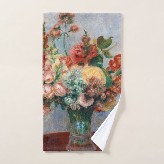 Pierre-Auguste Renoir - Fleurs dans un Vase (Serviette à main)