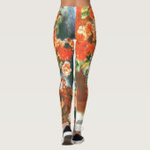 Pierre-Auguste Renoir Geraniums en katten Leggings (Achterkant)