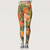 Pierre-Auguste Renoir Geraniums en katten Leggings (Voorkant)