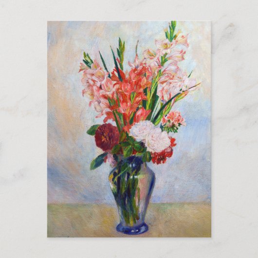 Pierre-Auguste Renoir - Gladioli Briefkaart (Voorkant)